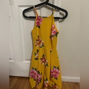 Yellow floral dress size S